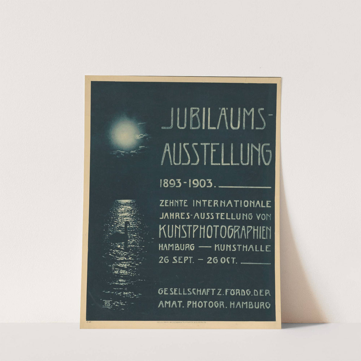 Jubiläums-Ausstellung 1893-1903 Zehnte internationale Jahres-Ausstellung von Kunstphotographien Hamburg Kunsthalle (1903) by R. Zimmermann