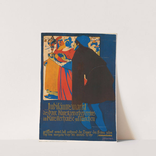 Jubiläumsmarkt des bayrischen Kunstgewerbevereins im Künstlerhause zu München (1901) by Albert Weisgerber