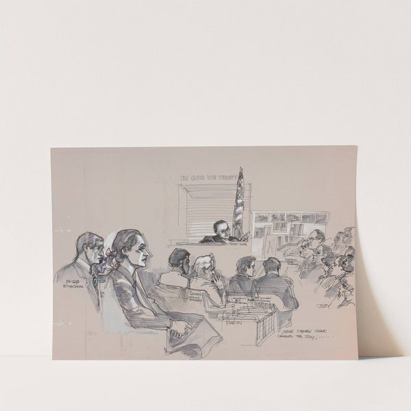 Judge Stephen Crane charges the jury by Joseph Papin