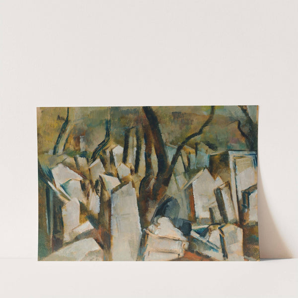 Jüdischer Friedhof in Prag by Fritz Schwarz-Waldegg