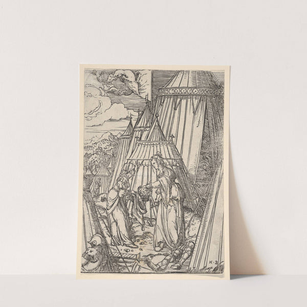 Judith and Her Maid Putting the Head of Holofernes into a Bag by Hans Burgkmair The Elder