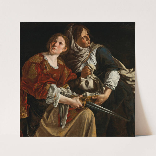 Judith and her maidservant with the head of Holofernes by Artemisia Gentileschi