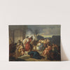 Judith Shows The Head Of Holofernes To The Bethulians by August Von Heckel
