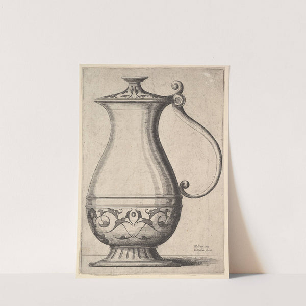 Jug with arabesques on the base (1645) by Wenceslaus Hollar