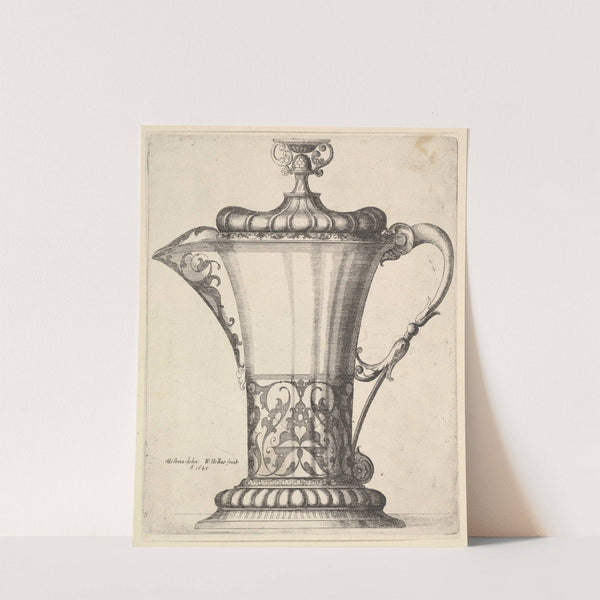 Jug with wide spout (1645) by Wenceslaus Hollar