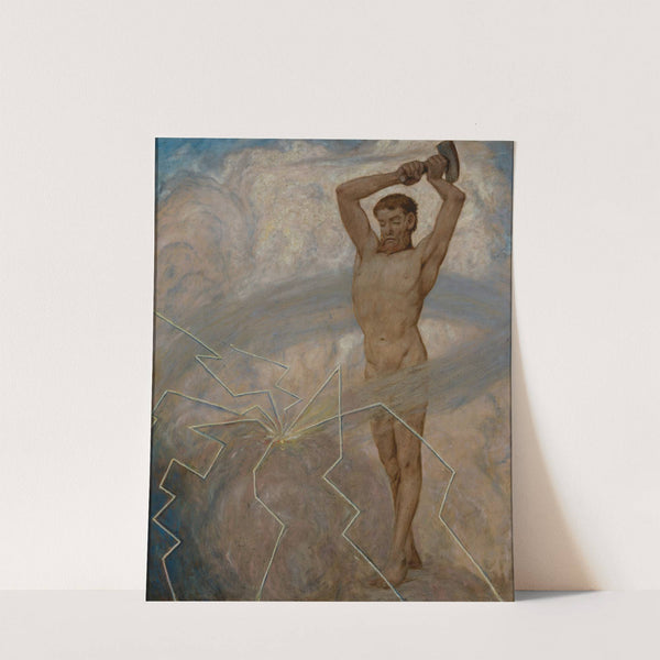 Juli (der Donnergott Thor) (1906) by Hans Thoma