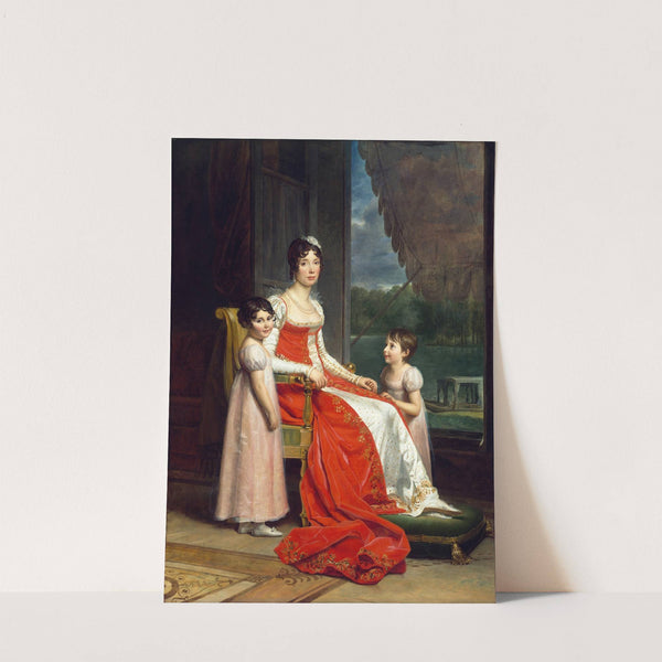 Julie Bonaparte as Queen of Spain with her Daughters, Zénaïde and Charlotte (1808-1809) by François Gérard