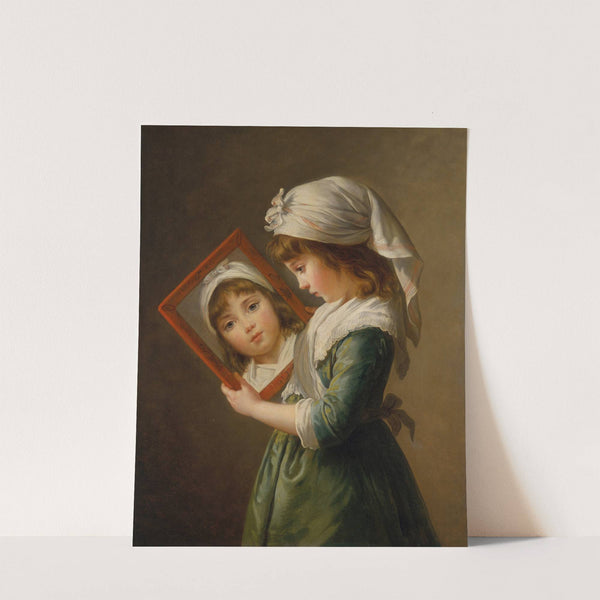 Julie Le Brun Looking in a Mirror (1787) by Elisabeth Louise Vigée Le Brun