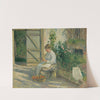 Julie Pissarro épluchant des légumes (1878) by Camille Pissarro