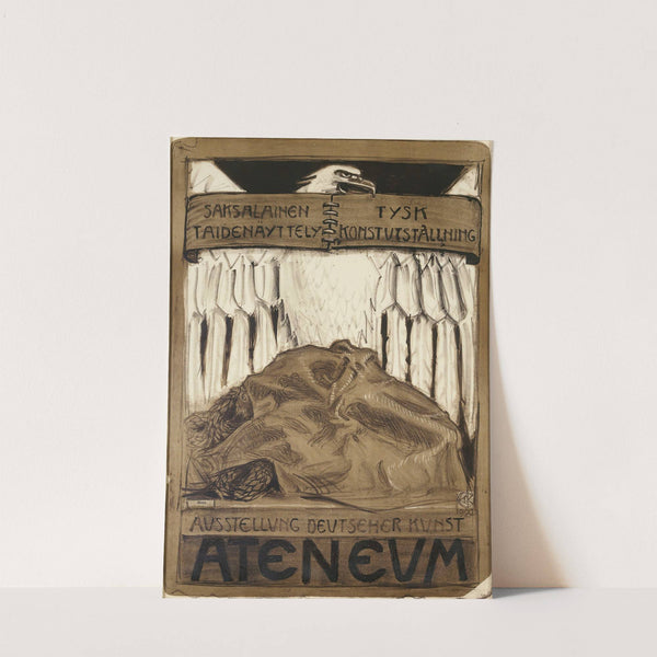 Juliste Saksalaiseen taidenäyttelyyn Ateneumissa 1922 (1922) by Akseli Gallen-Kallela