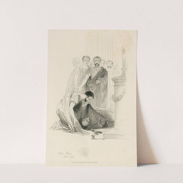 Julius Caesar, act 3 sc. 1, Antony; How like a deer, stricken by many princes, Dost thou here lie! by Joseph Kenny Meadows