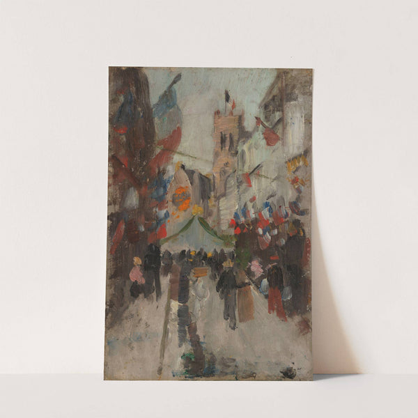 July 14th in Dieppe by Frits Thaulow