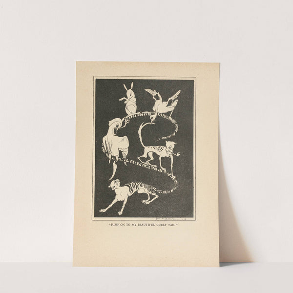 'Jump on to my beautiful curly tail' by Jean de Bosschère