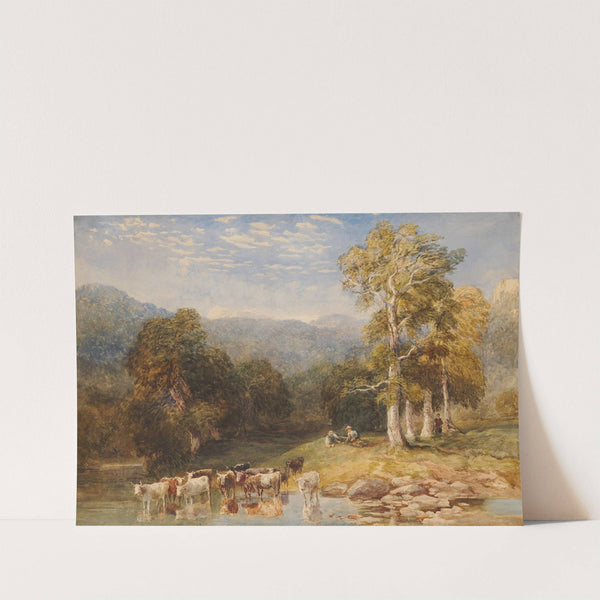 Junction of the Llugwy and Conway by David Cox Jnr