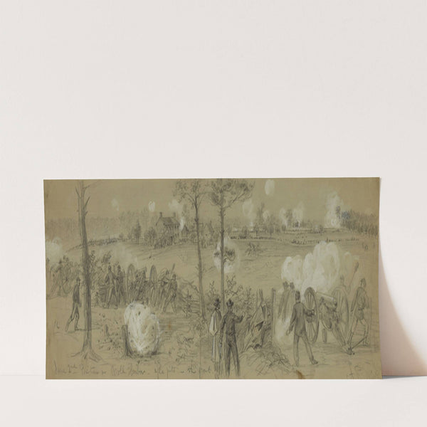 June 2nd Position nr. Cold Harbor–rifle pits in the front (1864) by Alfred Rudolph Waud