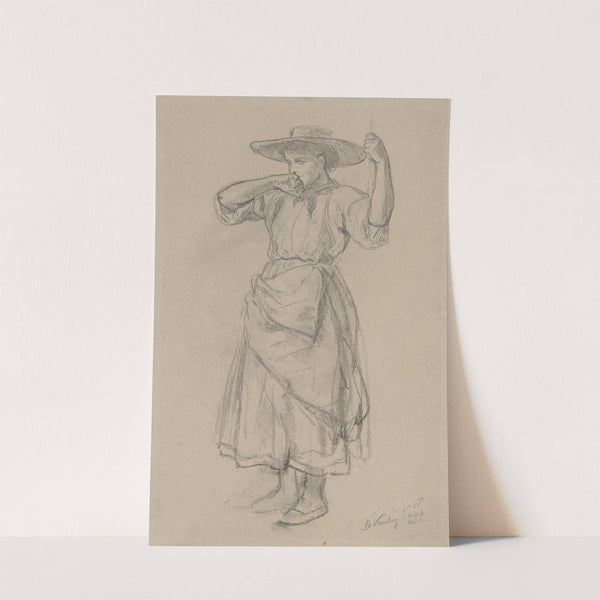 Junge Bäuerin aus dem 'willigen Modell' by Benjamin Vautier