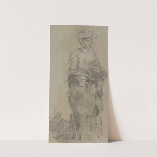 Junge Dame im Promenadenkostüm by Anton Burger