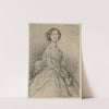 Junge Dame in Halbfigur, Gesicht en face by Jakob Becker