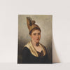 Junge Frau in Tracht mit Goldhaube by Josef Büche