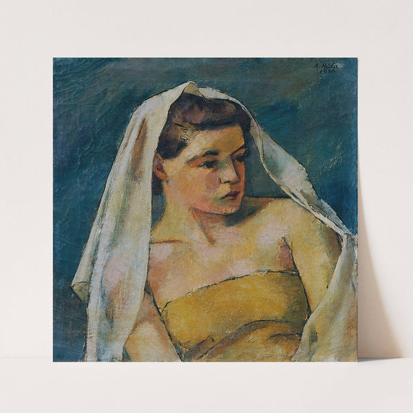 Junge Frau Mit Schleier by Anton Hula