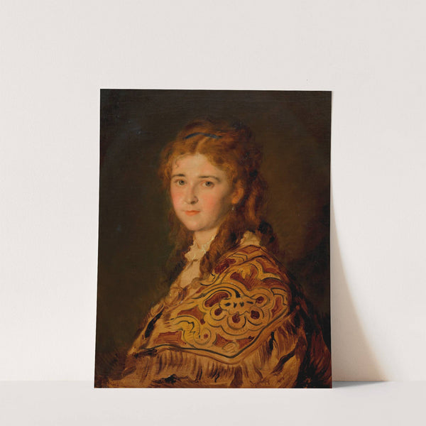 Junge Frau mit türkischem Schal by Hans Canon