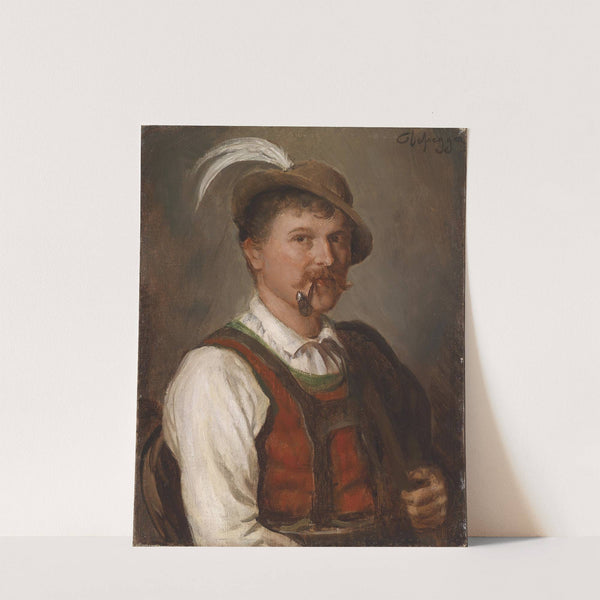 Junger Bursch in Sonntagstracht by Franz von Defregger