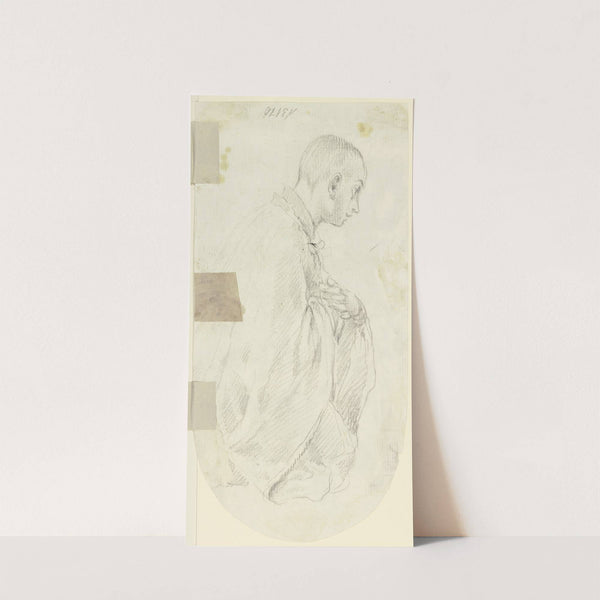 Junger Geistlicher im Profil by Gaspare Diziani