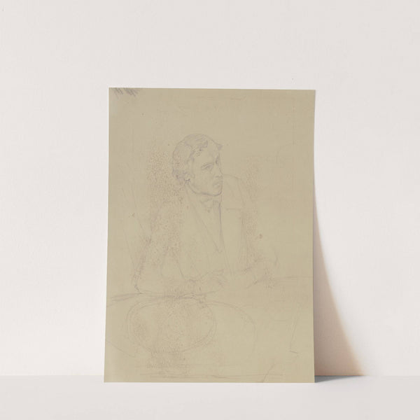 Junger Mann, am Tisch sitzend by Jakob Becker