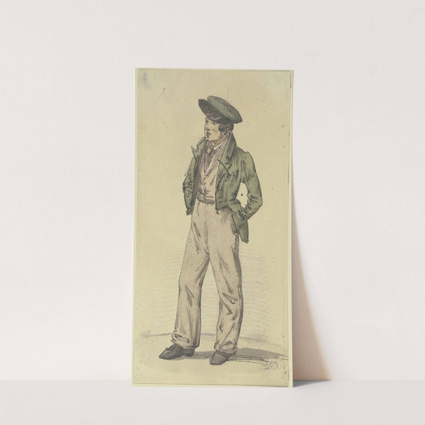 Junger Sachsenhäuser, beide Hände in der Tasche by Jakob Fürchtegott Dielmann