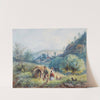 Junges Bauernpaar am Weinkeller (1849) by Ernst Hasse