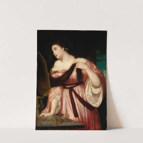 Junges Mädchen am Putztisch by Karl Friedrich Schick