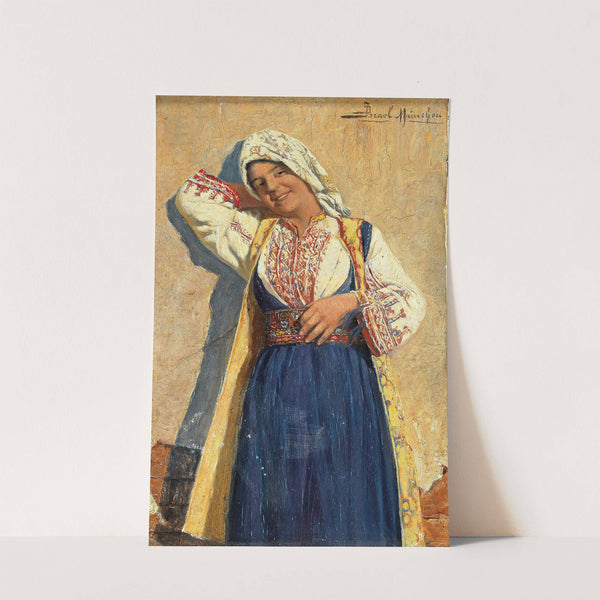Junges Mädchen in Volkstracht by Daniel Israel
