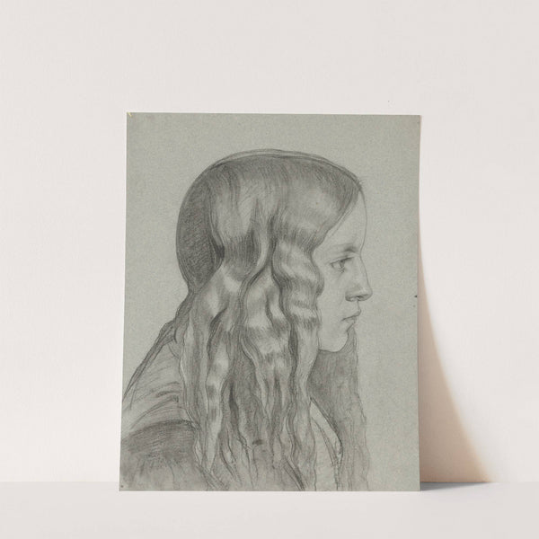 Junges Mädchen mit langem Haar by Philipp Winterwerb