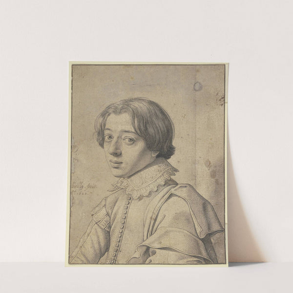 Jüngling mit gesticktem Hemdkragen im Dreiviertelprofil nach links (1626) by David Bailly