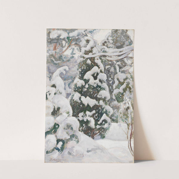 Juniper Tree in Snow by Pekka Halonen