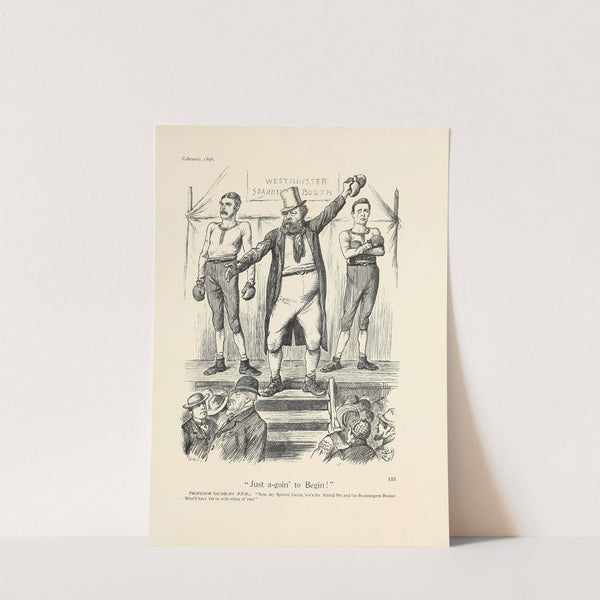 'Just a-goin' to Begin!' by Sir John Tenniel