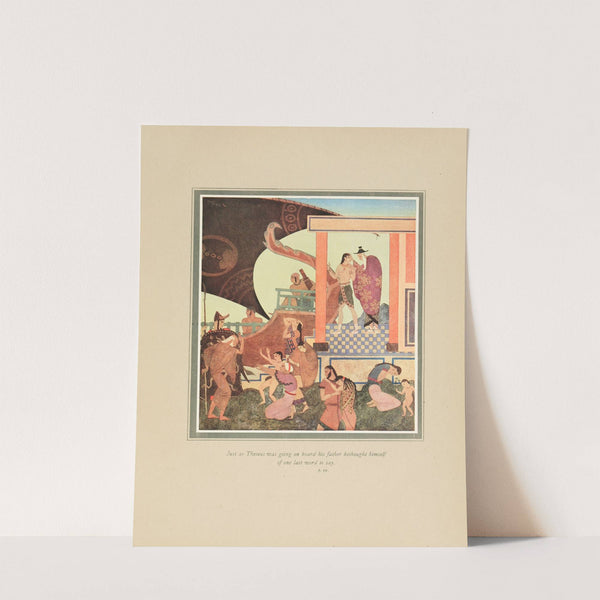 Just as Prince Theseus was going on board… (1919) by Edmund Dulac