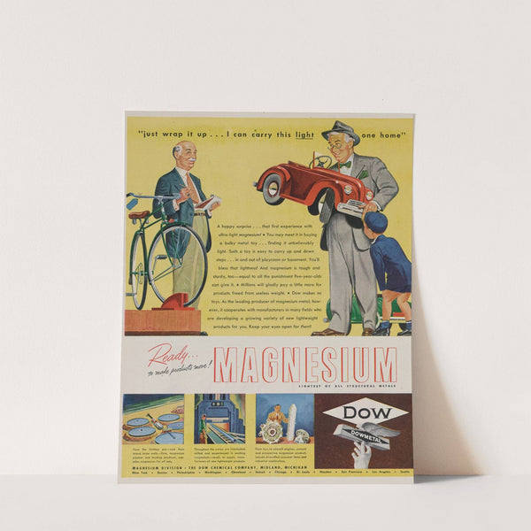 ‘Just Wrap it Up … I Can Carry This Light One Home’ (Circa 1945) by Dow Chemical Company