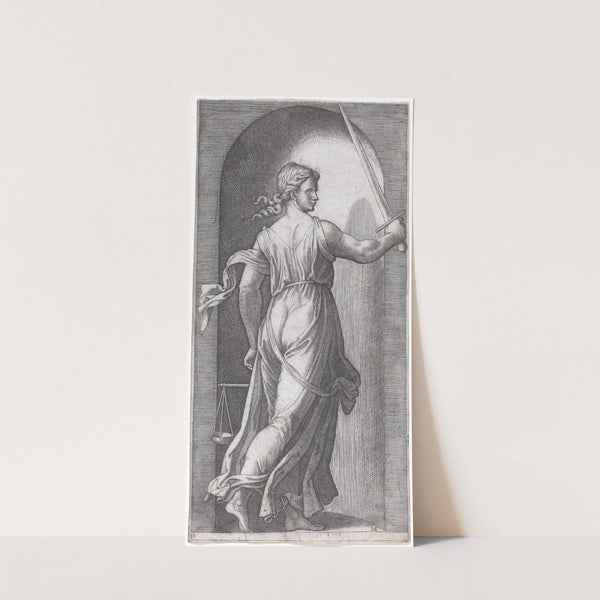 Justice by Marcantonio Raimondi