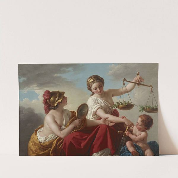 Justice Disarmed by Innocence and Applauded by Prudence by Louis-Jean-François Lagrenée