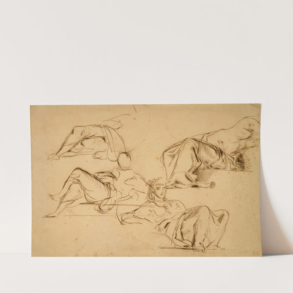 Justice, War, Agriculture, and Industry, Studies for the Palais Bourbon, Paris (1833–36) by Eugène Delacroix