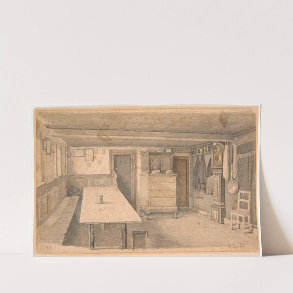 Jydsk bondestue by Hans Smidth