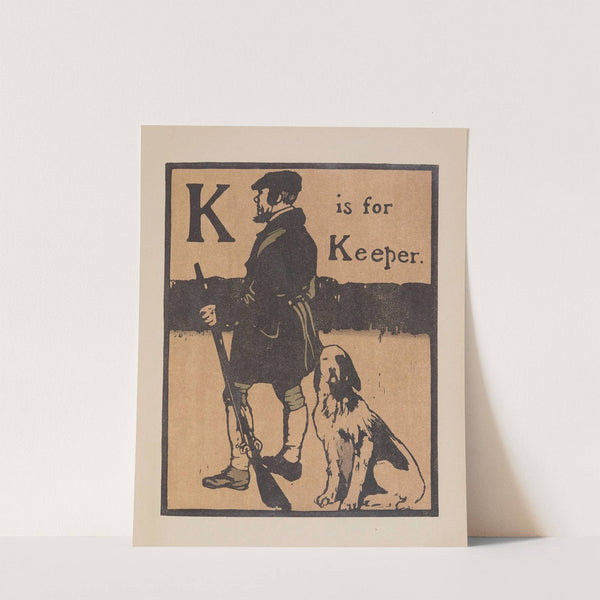 K is for Keeper (1899) by William Nicholson