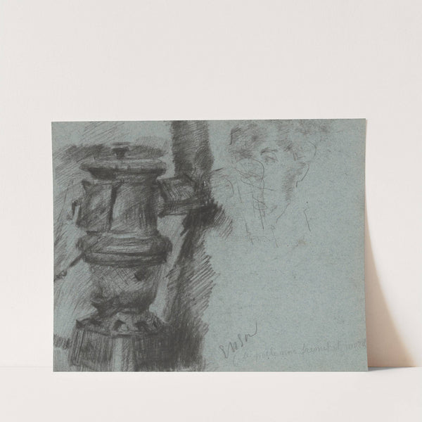 Kachel en figuren by James Ensor