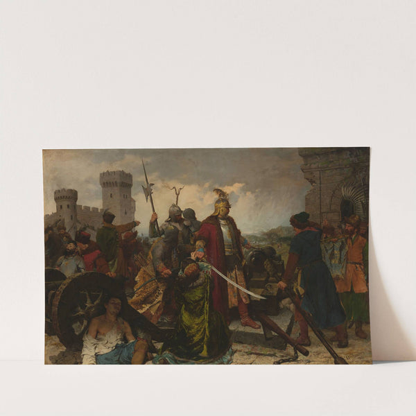 Kacper Karliński in defence of Olsztyn (1881) by Kazimierz Alchimowicz