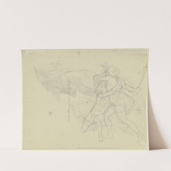 Kain erschlägt seinen Bruder Abel by Julius Schnorr Von Carolsfeld