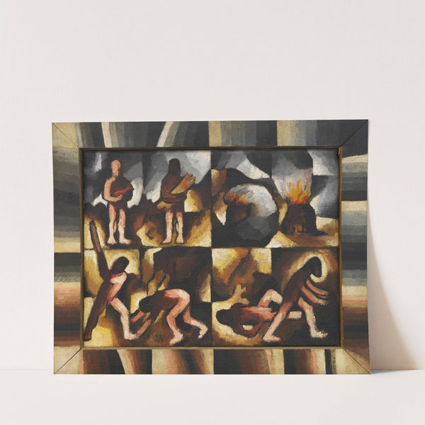 Kain und Abel (Zyklus Altes Testament) (1918) by Arthur Segal