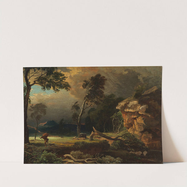 Kains Flucht (ca 1860) by Johann Wilhelm Schirmer