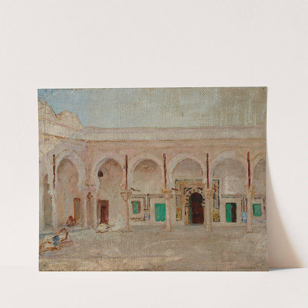 Kairouan (Courtyard in the Mosque of the Sword) (1911) by Jan Ciągliński