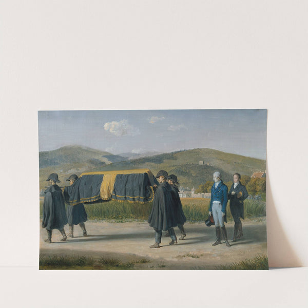 Kaiser Franz I. von Österreich folgt dem Sarg eines Armen by Johann Peter Krafft